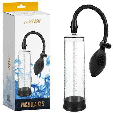 XR Brands Vaczilla X15 Original Bulb Design Mens Penis Pump Enhancement - Penis Pumps And Stretchers
