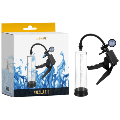 Vaczilla X10 Trigger Gauge Hand Grip Male Penis Pump - Penis Pumps And Stretchers