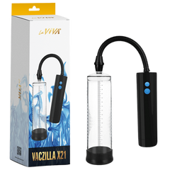 Vaczilla X21 Rechargeable 3 Speed Cylinder Penis Pump - - Penis Pumps And Stretchers
