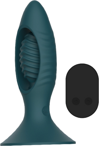 La Viva Remote Control Rocket Butt Plug Teal - Butt Plugs
