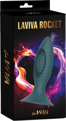 La Viva Remote Control Rocket Butt Plug Teal - - Butt Plugs