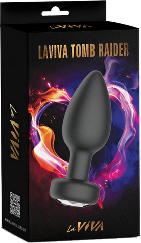 La Viva Tomb Raider App Control Butt Plug Black - Butt Plugs