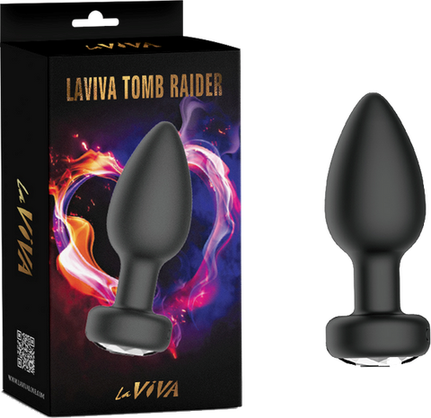 La Viva Tomb Raider App Control Butt Plug Black - Butt Plugs