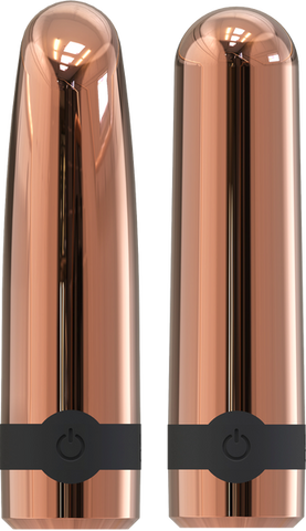 La Viva Quake Ammo 10 Function Bullet Vibrator Rose Gold - Bullet Vibrators