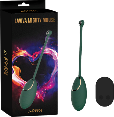 La Viva Mighty Mouse Remote Controlled Vibrating Love Egg Teal - Love Eggs and Kegel Exercisers