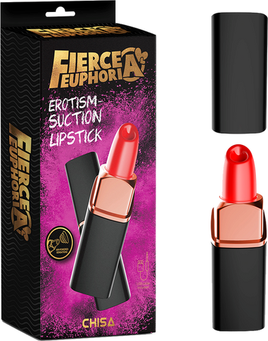 Fierce Euphoria Erotism Suction Lipstick Vibrator - Clit Ticklers and Pulsators