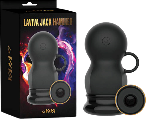 La Viva Jack Hammer Multi Function Male Masturbator Black - Masturbators and Strokers