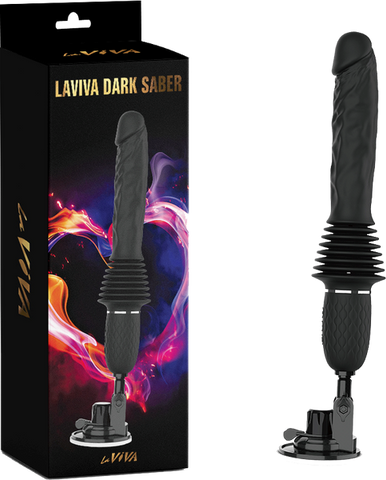 La Viva Dark Saber Multi Function Vibrating Dildo Black - Vibrating Dildos