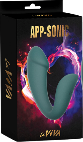 La Viva App Sonic 10 Function App Controlled G Spot Vibrator Teal - G-Spot Vibrators