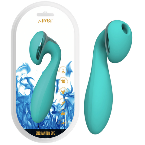 La Viva Enchanted Eve Clitoral Suction Vibrator Blue - Clit Ticklers and Pulsators