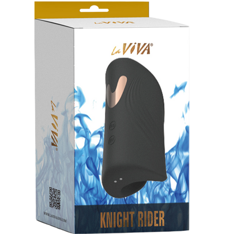 La Viva Knight Rider Vibrating & Tapping Male Masturbator Black - Masturbators and Strokers