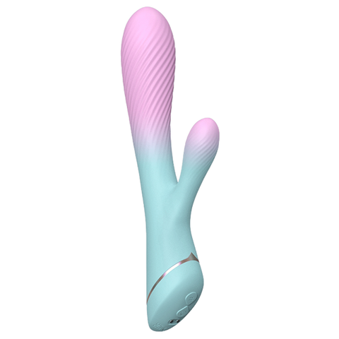 La Viva Tinker Bell USB Rechargeable Rabbit Vibrator Pink / Blue - Rabbit Vibrators
