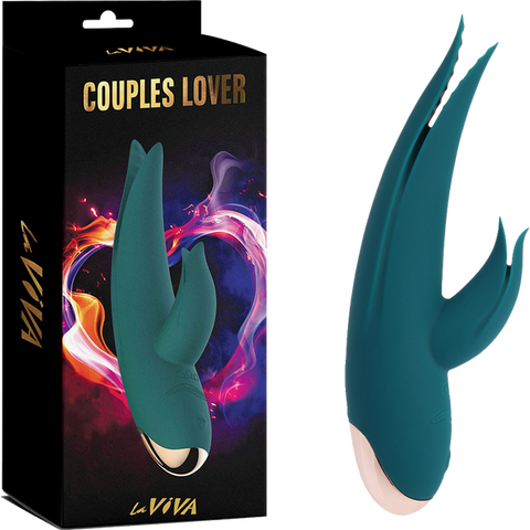 La Viva Couples Lover 9 Mode Rabbit Vibrator Teal - Rabbit Vibrators