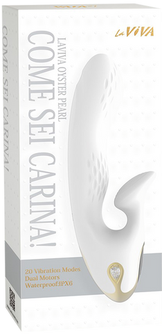 La Viva Come Sei Carina 20 Mode Dual Motor Rabbit Vibrator White - Rabbit Vibrators
