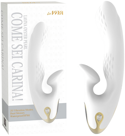 La Viva Come Sei Carina 20 Mode Dual Motor Rabbit Vibrator White - Rabbit Vibrators