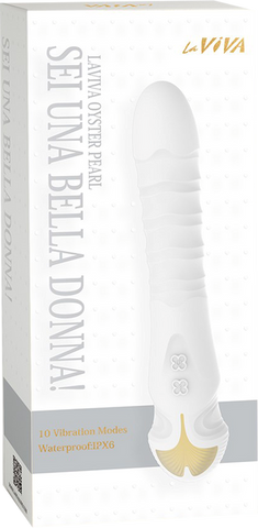 La Viva Sei Una Bella Donna 10 Thrusting Mode G Spot Vibrator White - G-Spot Vibrators
