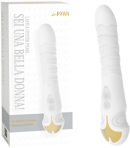 La Viva Sei Una Bella Donna 10 Thrusting Mode G Spot Vibrator White - G-Spot Vibrators