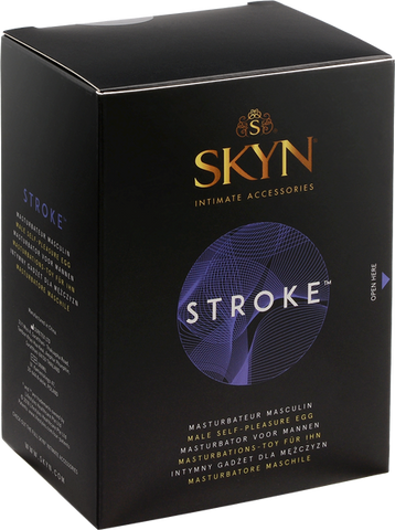 Ansell Skyn Stroke Super Soft Male Masturbator Device with Vibrating Ring - Masturbators and Strokers
