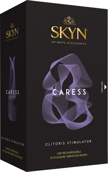 Skyn Caress 10 Function Rechargeable Clitoral Stimulator - - Clit Ticklers and Pulsators