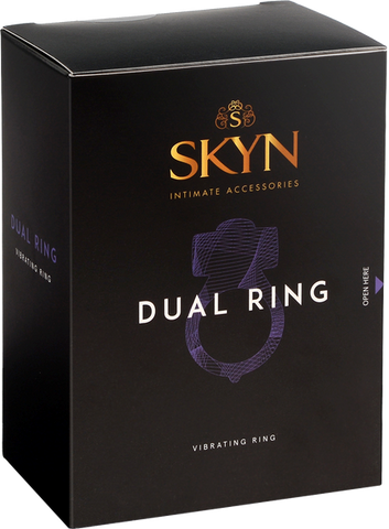 Ansell Skyn 3 Function Dual Vibrating Cock Ring with Dual Motors - Vibrating Cock Rings
