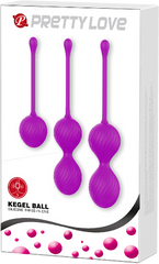 Pretty Love Kegel Exerciser Ball Kit Purple - - Love Eggs and Kegel Exercisers