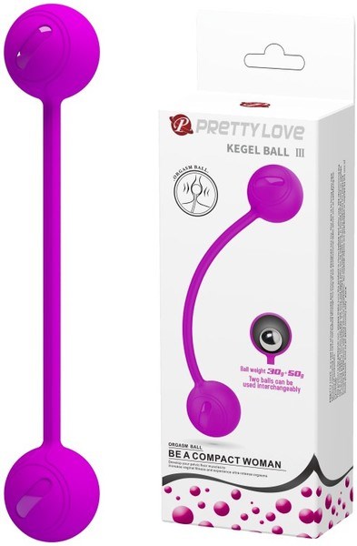 Pretty Love Kegel Exerciser Ball III Purple - - Love Eggs and Kegel Exercisers