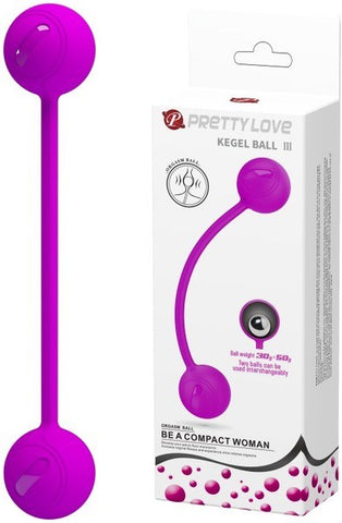 Baile Pretty Love Kegel Exerciser Ball III Purple Strengthening Sex Toy - Love Eggs and Kegel Exercisers