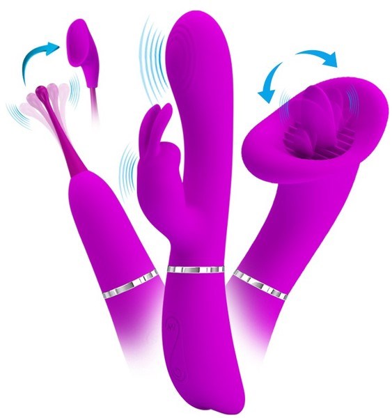 Pretty Love Velvety Silicone & Vibrating Thrill Kit Purple - - Sex Kits