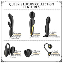 Pretty Love Mini Queens Luxury Collection Adult Toy Set Black - - Sex Kits
