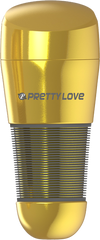Pretty Love Kitty Vagina Automatic Male Masturbator Gold - - Masturbators and Strokers
