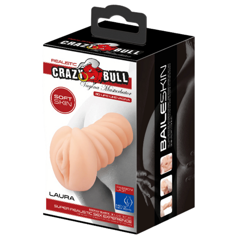 Crazy Bull Laura Realistic Vagina Male Masturbator Flesh - Masturbators and Strokers