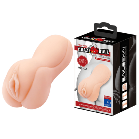 Crazy Bull Bella Realistic Vagina Male Masturbator Flesh - Masturbators and Strokers