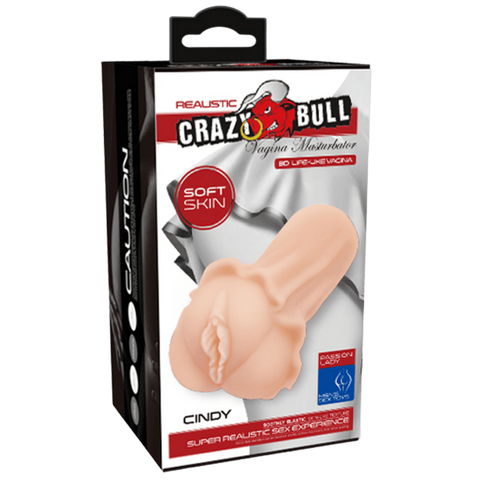 Crazy Bull Cindy Realistic Vagina Mens Stroker Flesh - Masturbators and Strokers