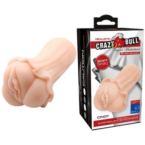 Crazy Bull Cindy Realistic Vagina Mens Stroker Flesh - Masturbators and Strokers