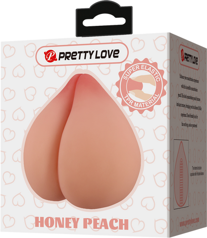 Baile Pretty Love Honey Peach Mens Masturbator with Adjustable Ring - Masturbators and Strokers