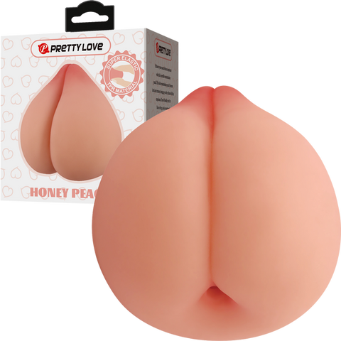 Baile Pretty Love Honey Peach Mens Masturbator with Adjustable Ring - Masturbators and Strokers