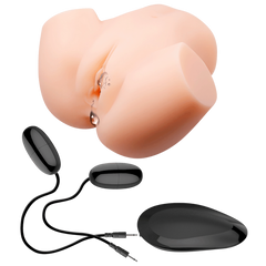 Crazy Bull Veronica Dual Vagina & Ass Vibrating Mens Masturbator Flesh - - Realistic Butts And Vaginas