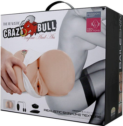 Crazy Bull Rose Vagina & Anal Realistic Male Masturbator Flesh - Realistic Butts And Vaginas