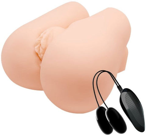 Crazy Bull Missionary Vagina & Anal Hand Held Masturbator Flesh - Realistic Butts And Vaginas