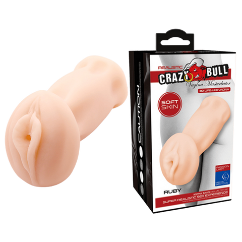Crazy Bull Ruby Realistic Feel Vagina Masturbator Flesh - Realistic Butts And Vaginas
