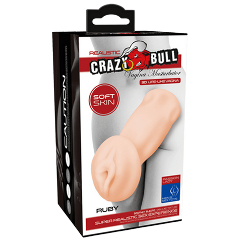 Crazy Bull Ruby Realistic Feel Vagina Masturbator Flesh - Realistic Butts And Vaginas
