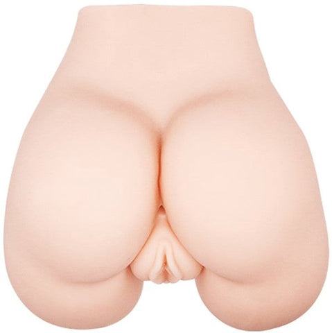 Crazy Bull Back door Vibrating Vagina & Anal Stimulator Flesh - Realistic Butts And Vaginas