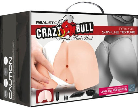 Crazy Bull Doggy Style Realistic Vagina & Anal Stimulator Flesh - Realistic Butts And Vaginas