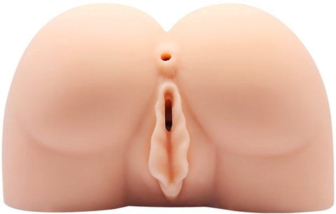 Crazy Bull Doggy Style Vibrating Vagina & Anal Stimulator Flesh - Realistic Butts And Vaginas