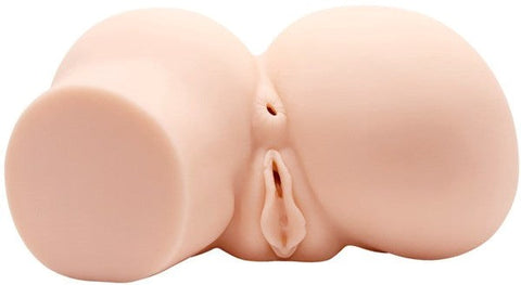 Crazy Bull Double Pleasure Realistic Vagina & Anal Stimulator Flesh - Realistic Butts And Vaginas