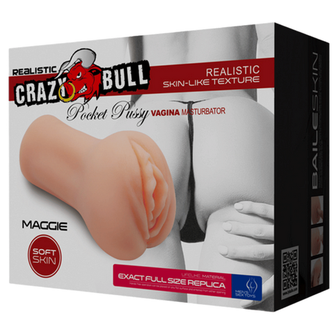 Crazy Bull Maggie Ultra Real Genuine Pocket Pussy Male Masturbator Flesh - Realistic Butts And Vaginas