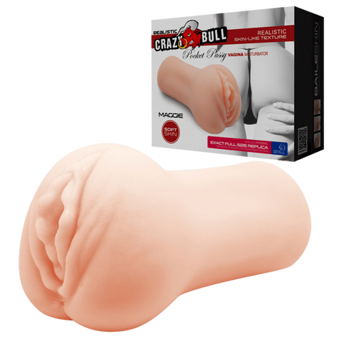 Crazy Bull Maggie Ultra Real Genuine Pocket Pussy Male Masturbator Flesh - Realistic Butts And Vaginas