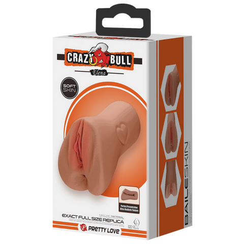 Crazy Bull Elena Exact Full Size Replica Male Masturbator Tan - Realistic Butts And Vaginas