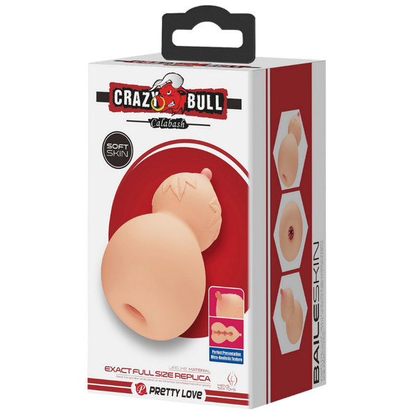 Crazy Bull Calabash Realistic Solo Mens Masturbator Flesh - - Realistic Butts And Vaginas