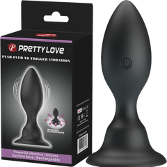 Pretty Love Push Over To Trigger Vibrating Anal Plug - - Butt Plugs